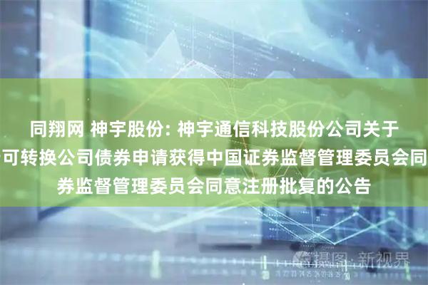 同翔网 神宇股份: 神宇通信科技股份公司关于向不特定对象发行可转换公司债券申请获得中国证券监督管理委员会同意注册批复的公告
