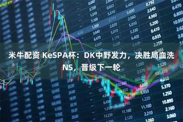 米牛配资 KeSPA杯:DK中野发力,决胜局血洗NS,晋级下一轮